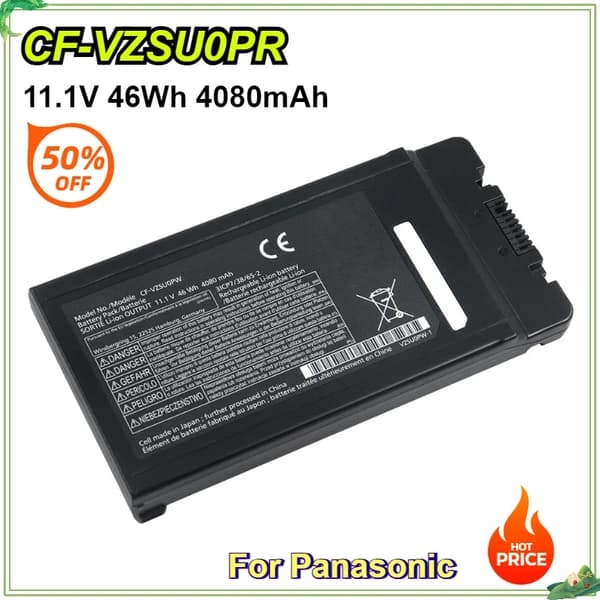 Laptopbatteri, 11,1V spænding, 46Wh kapacitet, 6-celle design