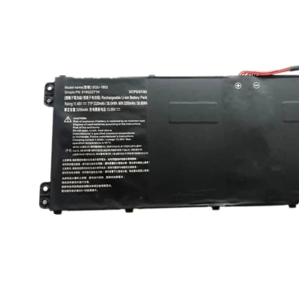 Laptopbatteri, 11.46V, Li-Ion-typ, 3 celler