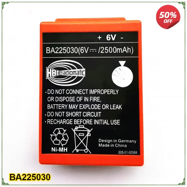 Fjernbetjening Lithiumbatteri, 2500mAh kapacitet, genopladeligt, CE-certificeret