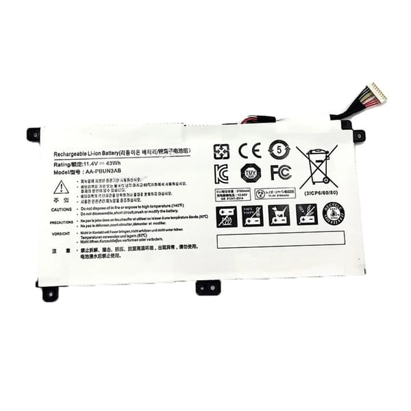 Kannettavan tietokoneen akun vaihto, 11.4V jännite, 43Wh kapasiteetti,Samsung
