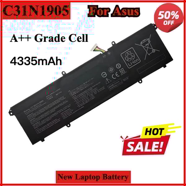 C31N1905 Erstatningsbatteri til bærbar computer, 11,55V spænding, Li-Polymer type,C31N1905