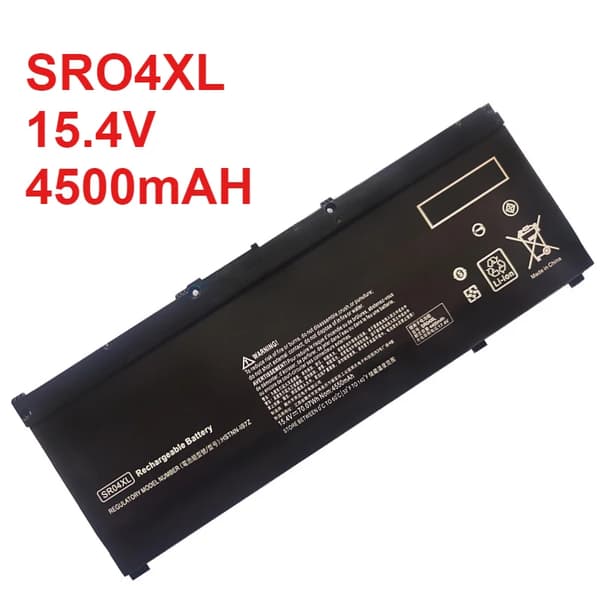 SR04XL-akku, 15.4V jännite, 4500mAh kapasiteetti,SR04XL 15.4V 70.07Wh
