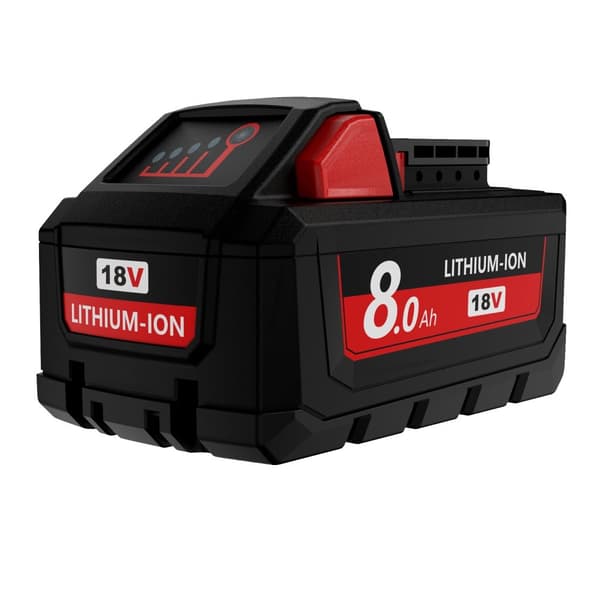 M18 Ersättningsbatteri, 8000mAh kapacitet, 18V litiumjon,8,0Ah