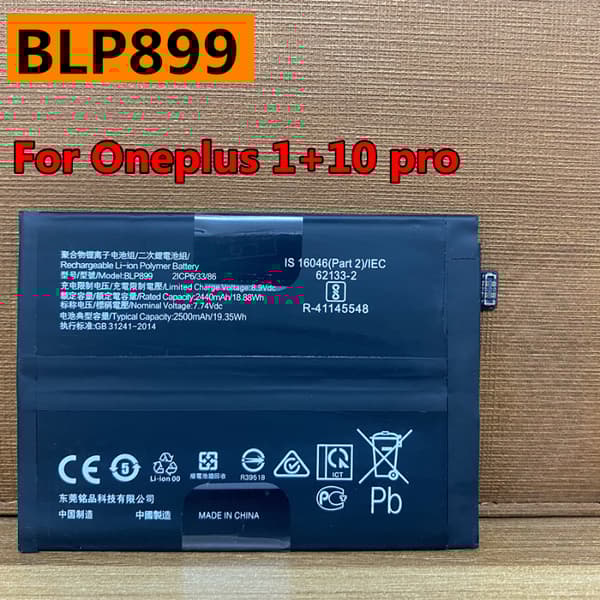 OnePlus 10 Pro Batteri, 5000mAh Kapacitet, CE Certifierad,5000mAh