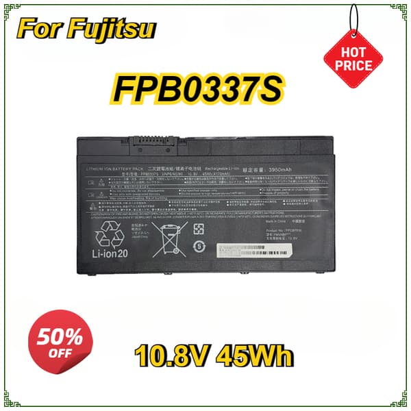 Fujitsu Laptopbatteri, 10,8V spænding, 45Wh kapacitet, Li-Polymer type