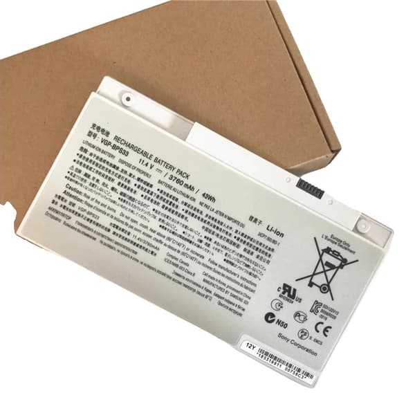 Laptopbatteri, 11,4V, 43Wh kapacitet,VGP-BPS33
