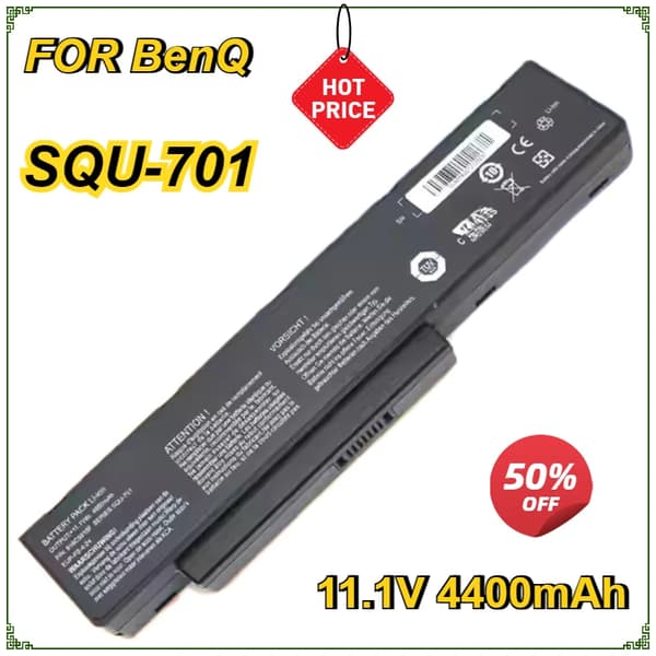 Laptopbatteri för BenQ Packard Bell, 11,1V spänning, 4400mAh kapacitet, 6 celler