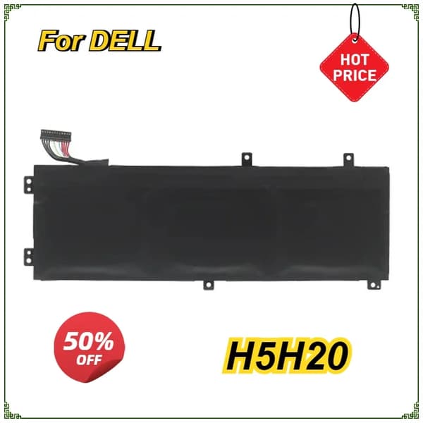 Laptopbatteri til DELL, 56WH / 97WH kapacitet, 11.4V spænding,H5H20 56Wh