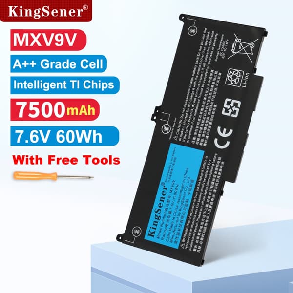 KingSener Laptopbatteri, 60Wh kapacitet, Li-Polymer type, flere sikkerhedsbeskyttelser