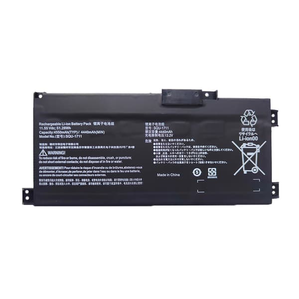 SQU-1711 Laptopbatteri, 11.55V, 4440mAh kapacitet,Squ-1711 4550mAh
