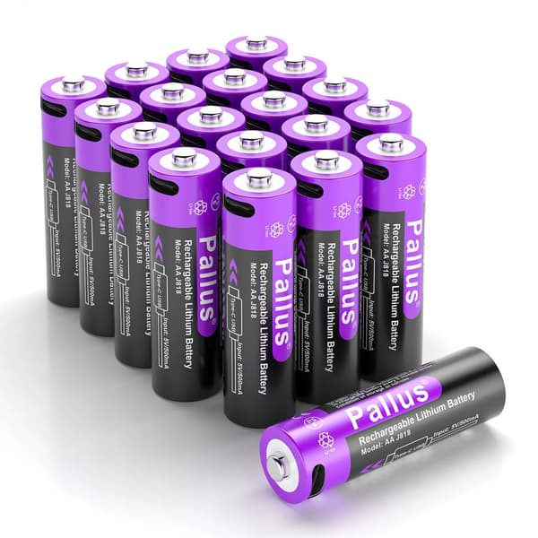 AA genopladelige batterier, 3350mWh kapacitet, 1.5V udgang,20 stk. batteri, 1,5V