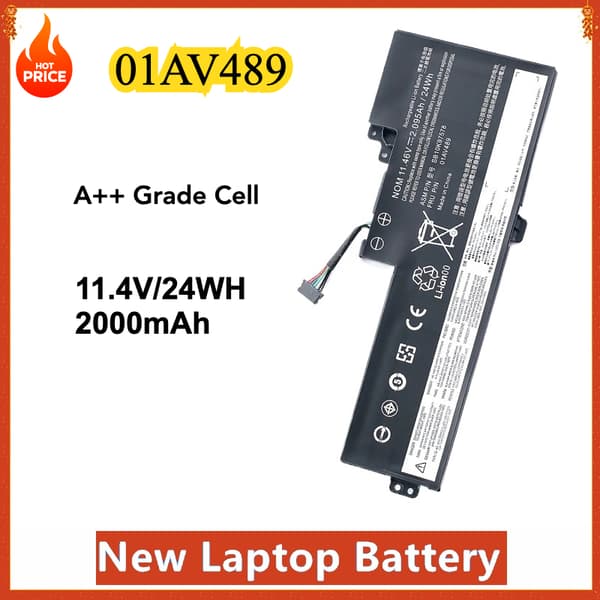 Lenovo ThinkPad bærbar computerbatteri, 2000mAh kapacitet, 11.46V spænding,01AV489 2000mAh