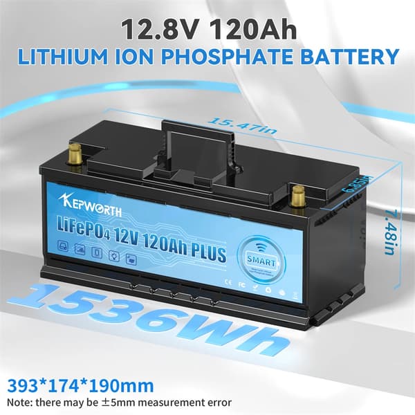 Litiumrautafosfaattipatteri, 12.8V, 100Ah/120Ah vaihtoehdot,12V 120Ah bluetooth