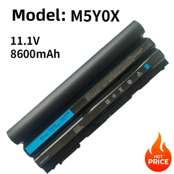 Dell bærbar computerbatteri, 11.1V, høj kapacitet muligheder,M5Y0X 8600mAh