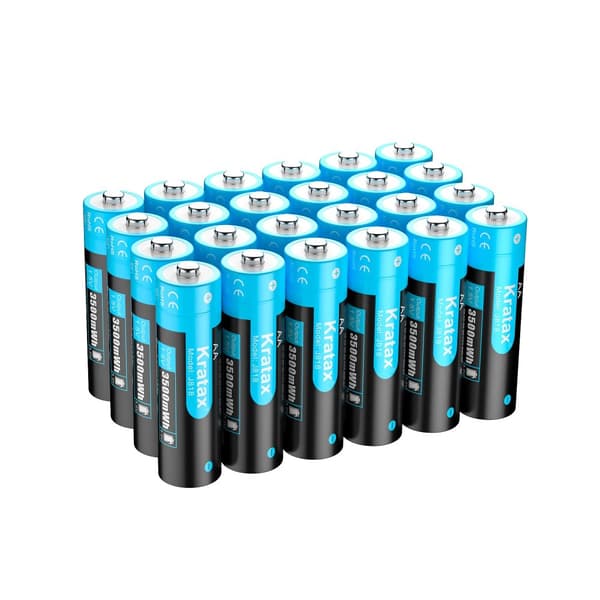 Li-ion genopladeligt AA-batteri, 3500mWh kapacitet, 1,5V spænding,24 stk batteri, 1,5V