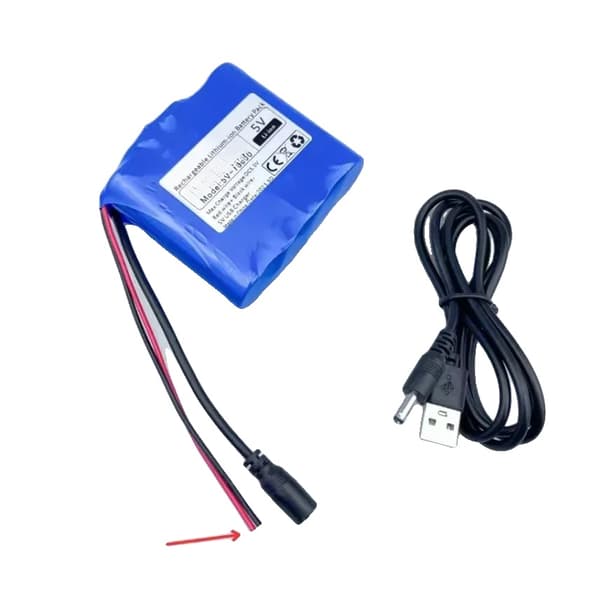 Genopladeligt lithiumbatteripakke, 5V spænding, 4600-12000mAh kapacitet,12000-5V-xh2,54
