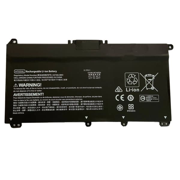 HT03XL Batteri, 11.4V/11.55V Spænding, Kompatibel med Flere HP Modeller,HT03