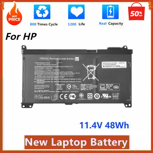 Ny bærbar batteri, 48Wh kapacitet, 11.4V spænding, 3-celle design