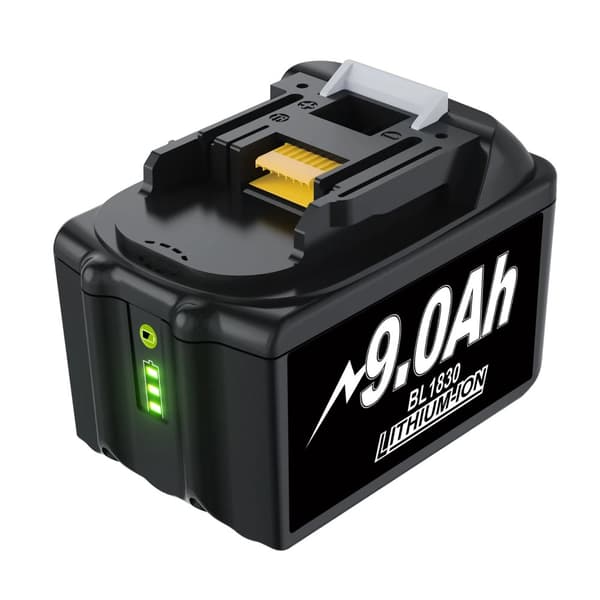 BL1830 Litiumjonbatteri, 6.0Ah/9.0Ah kapacitet, avancerade skyddsfunktioner,9,0A