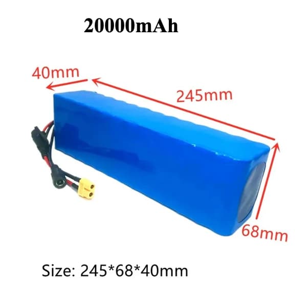 48V litiumioniakku, 20000mAh kapasiteetti, 13S2P-konfiguraatio,13S2P 48v 20000mAh