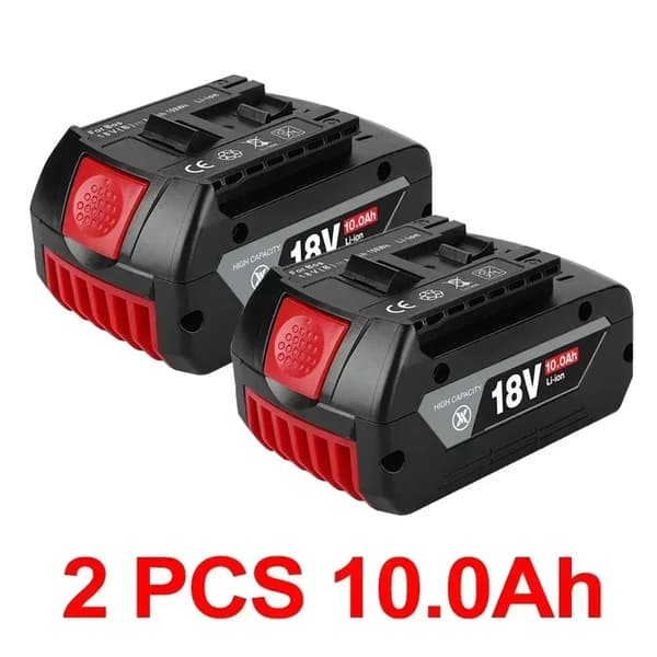 Bosch 18V Ersättningsbatteri, Finns i 6.0Ah, 8.0Ah, 10.0Ah,BS-18V 10AhX2, 18V