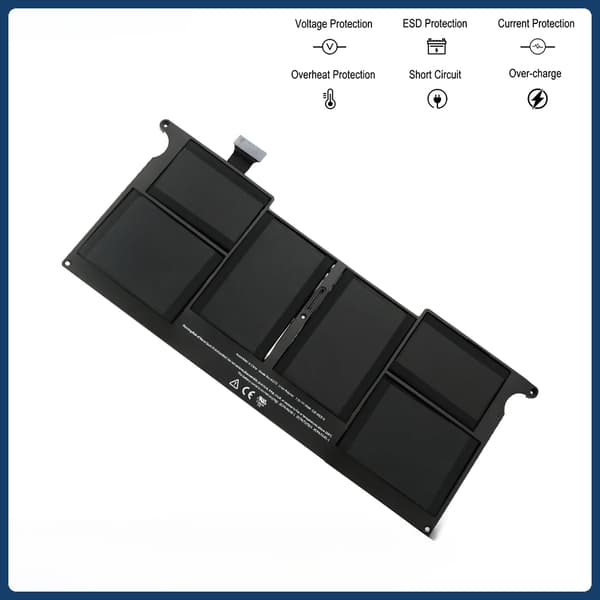 Laptopbatteri til MacBook Air 11" A1370, 7.3V Li-Ion, Nem installation
