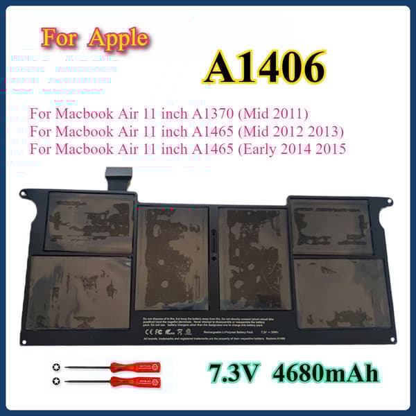 A1406 Kannettavan Tietokoneen Akka, Korkea Kapasiteetti 4680mAh, Li-Ion Teknologia, Yhteensopiva Macbook Air 11 Tuumaa
