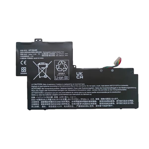 Acer Swift 1 Laptop Batteri, 11.25V Spænding, 3 Cellers Konfiguration,AP16A4K
