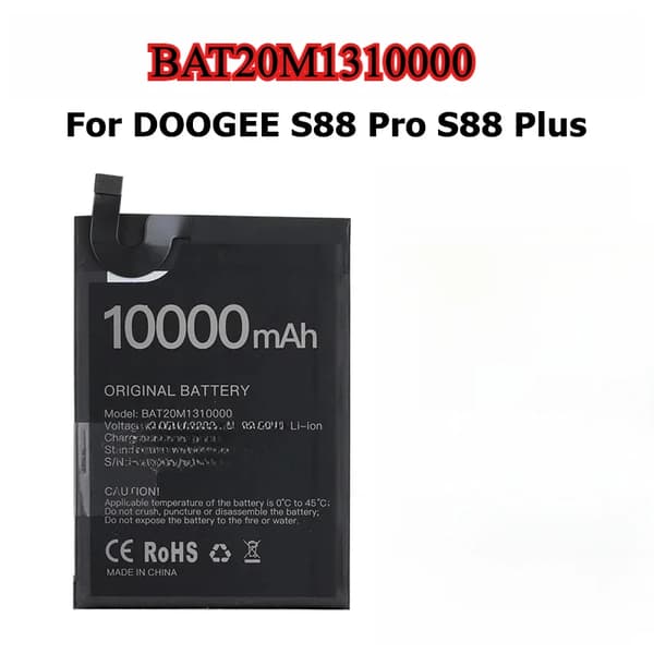 Doogee Erstatningsbatterier, 6350mAh kapacitet, 12000mAh mulighed,BAT20M1310000