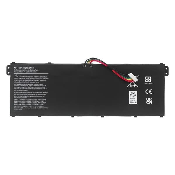 Acer bærbar computerbatteri, 3220mAh kapacitet, 15.2V spænding,3220mAh