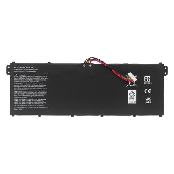 Acer bærbar computerbatteri, 3220mAh kapacitet, 15.2V spænding,3220mAh