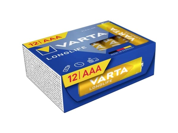 Varta AAA paristo VARTA Longlife AAA Cube Pack12 Alkali-mangaani 1,5 V 12 kpl