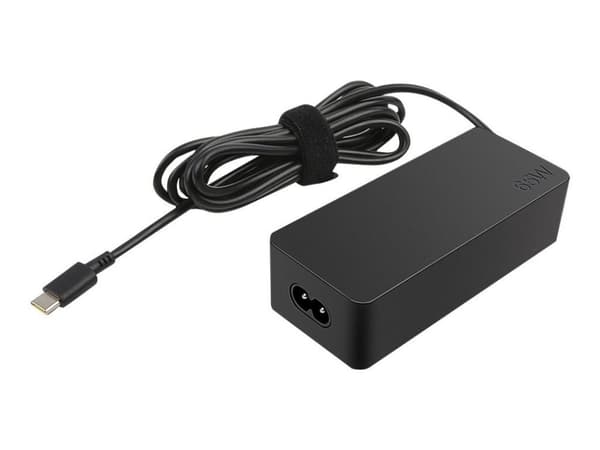 Lenovo 4X20M26273 strømforsyning & inverter Indendørs 65 W Sort Sort