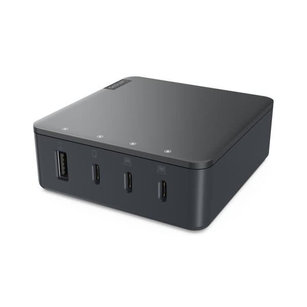 Lenovo Go - Virtalähde - 130 wattia - 5 A - 4 lähtöporttia (USB, 3 x USB-C) - Storm Grey - Eurooppa