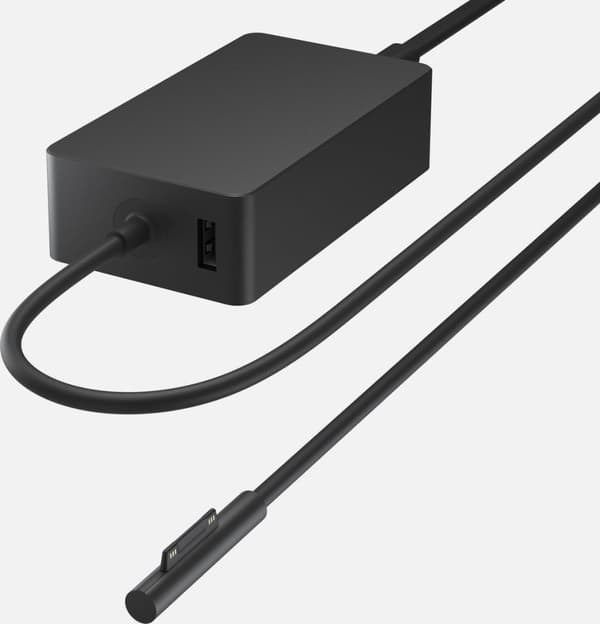 Microsoft Surface 127W strømforsyning Sort
