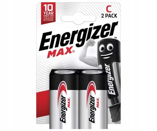 Energizer MAX C LR14 Alkalisk Batteri 2 stk.