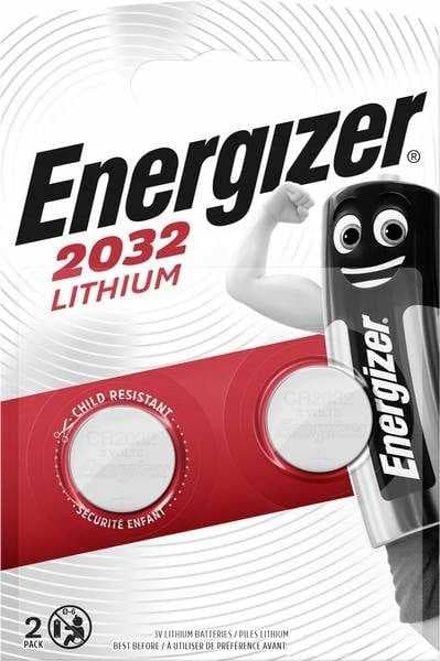 Energizer CR 2032 lithium-knapcellebatteri, 2 stk.