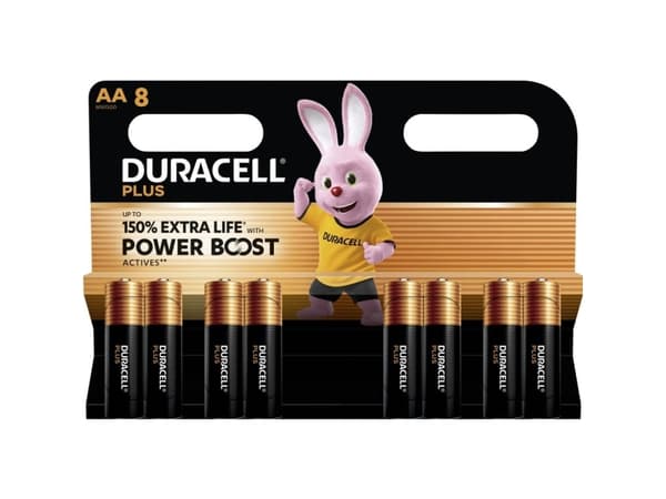 Duracell Plus Power Boost AA-batteri Alkali-mangan 1.5 V 8 stk