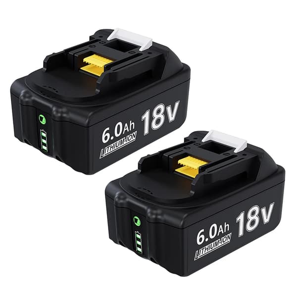 Li-Ion-batteri, 6000mAh kapacitet, kompatibel med flera modeller,2 Pack 6000mAh