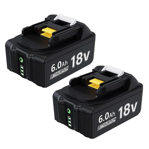 Li-Ion-batteri, 6000mAh kapacitet, kompatibel med flera modeller,2 Pack 6000mAh
