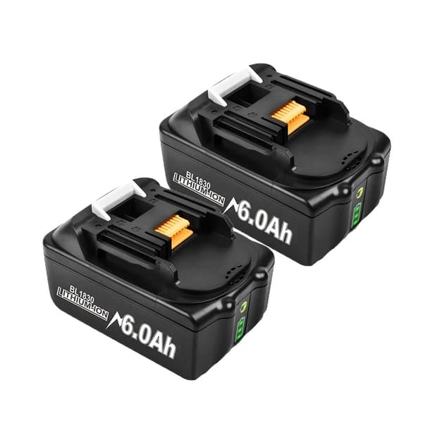 Powtree uppladdningsbart batteri, 6000mAh kapacitet, Li-Ion-teknologi,2 styck 6000