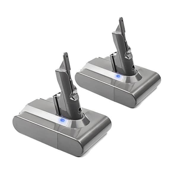 21.6V Støvsugerbatteri, 6000mAh Kapacitet, LED Indikator,2 Styk 6.0Ah