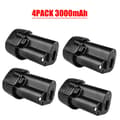 Miniatyrbillede 2 af 2: Batteri til elværktøj, 3000mAh/6000mAh kapacitet, Li-ion teknologi,4PCS 3.0AH