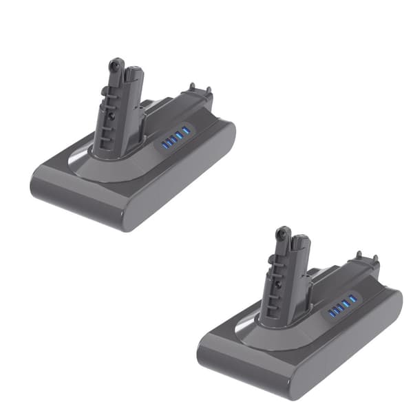 För V10-batteri, 6000mAh kapacitet, Li-Ion-teknologi,2 batteri