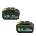 Miniatyrbild 1 av 2: Worx 20V Litium-Ion Batteri, 6000mAh Kapacitet, Kompatibel med WA3551, WA3553,2ST 6000mAh