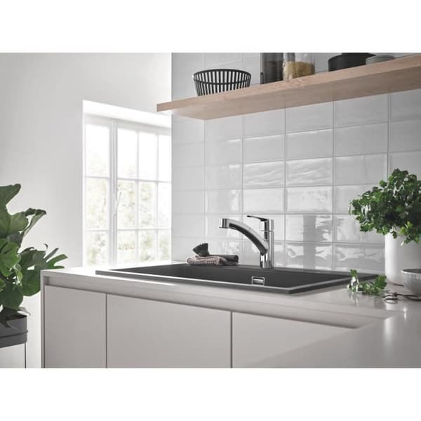 GROHE QUICKFIX Start Köksblandare, utdragbar strålstråle, 2-stråls omkastare, 90° rotation, 30531001