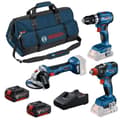 Miniatyrbillede 2 af 6: Pakke 3 værktøjer 18V GSB/GDX/GWS -BOSCH - med 2 batterier 5,5Ah - oplader - taske - 0615990N31
