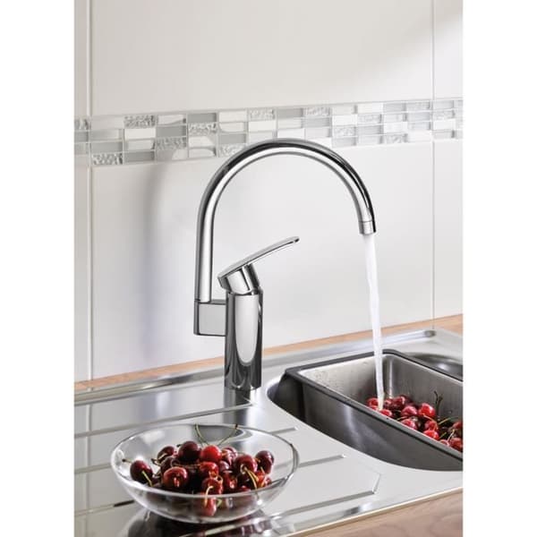 Køkkenarmatur - Krom - Høj tud - GROHE Wave Cosmopolitan - 32449001