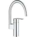 Miniatyrbillede 1 af 3: Køkkenarmatur - Krom - Høj tud - GROHE Wave Cosmopolitan - 32449001