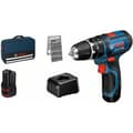 Miniatyrbillede 1 af 4: Slagboremaskine - BOSCH PROFESSIONAL - GSB 12V-15 - 2 x 2,0Ah batterier - 25 stk. tilbehør - Taske medfølger